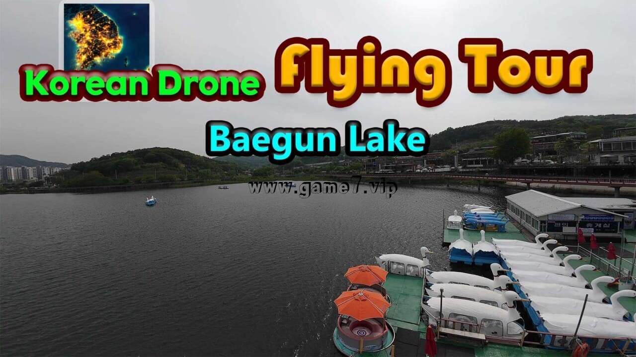 韩国无人机飞行游览白云湖丨Korean Drone Flying Tour Baegun Lake插图