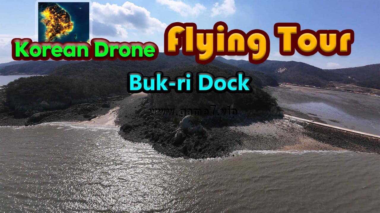 韩国无人机飞行游览夜北里船着场丨Korean Drone Flying Tour Buk-ri Dock插图